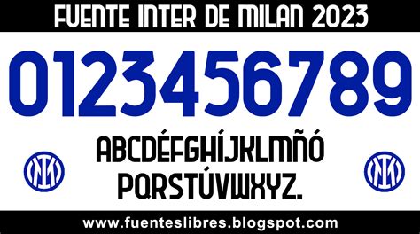 tipografia inter de milan 2023